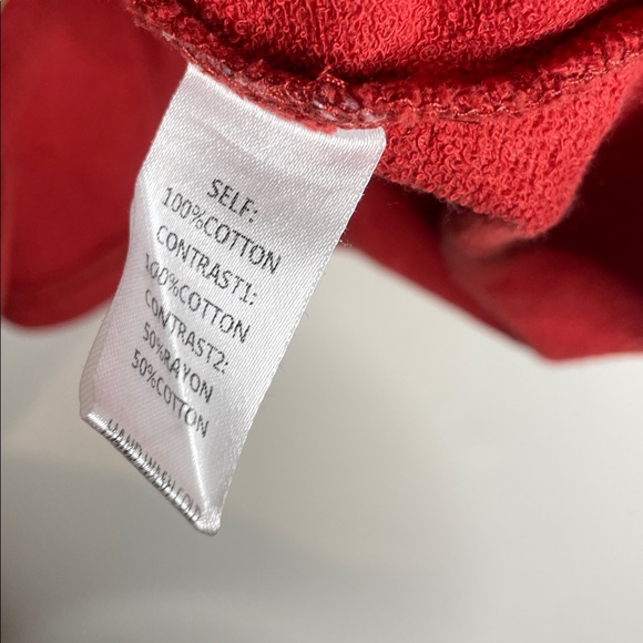 Easel | Women’s Heart Peace Sign Boho Patchwork Top Size 1X - Picture 6 of 7